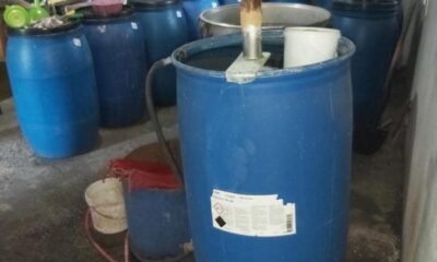 Evini sahte içki imalathanesine çevirmiş