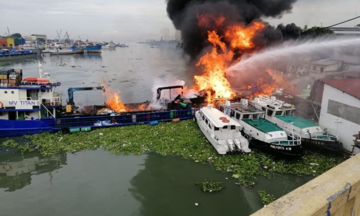 Filipinler’de korkutan gemi yangını: 6 yaralı