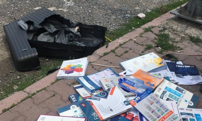 Fünye ile patlatılan valizden ‘kitap’ çıktı