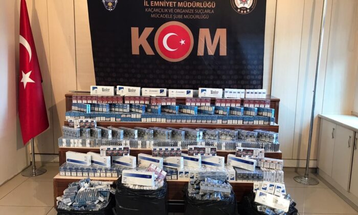 Gaziantep’te 3 bin 400 paket kaçak sigara ele geçirildi