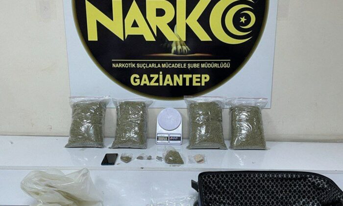 Gaziantep’te 4 kilo 110 gram uyuşturucu ele geçirildi