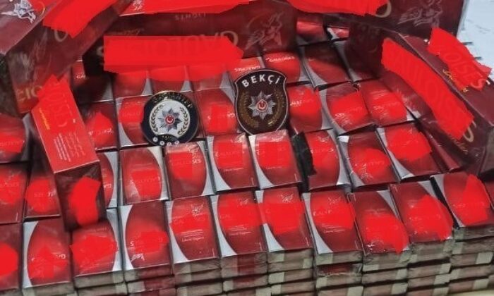 Gaziantep’te 417 paket kaçak sigara ele geçirildi