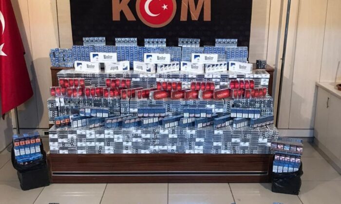 Gaziantep’te 8 bin 487 paket kaçak sigara ele geçirildi