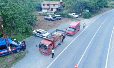 Giresun’da drone destekli trafik denetimi gerçekleştirildi
