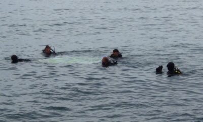 Giresun’da Dünya Çevre Günü’nde denizde çöp topladılar