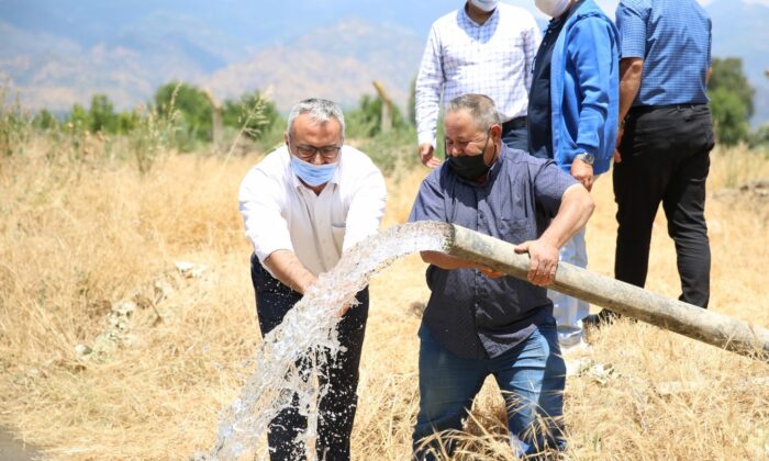 Gölhisar tarımsal sulama kuyusu faaliyete geçti