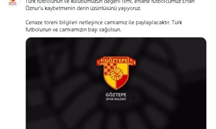 Göztepe efsanesi Ertan Öznur hayatını kaybetti