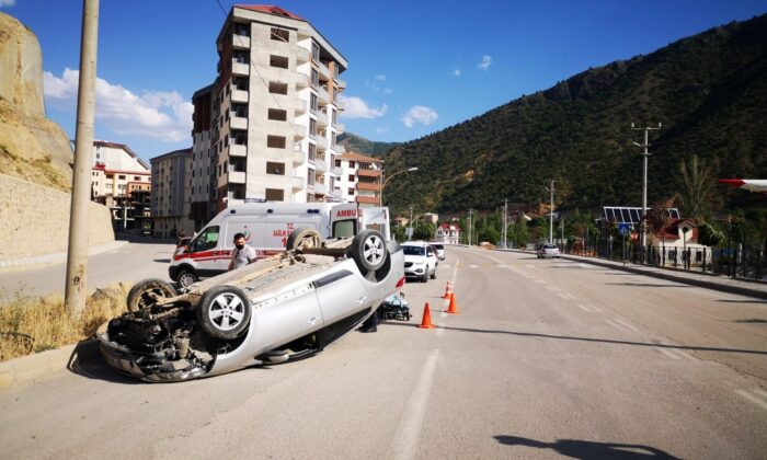 Gümüşhane’de trafik kazası: 1 yaralı