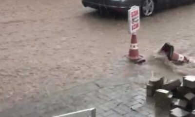 Günlerdir beklenen yağış, bıçağın merkezinde sele dönüştü