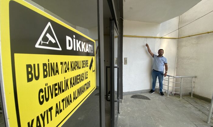 Güvenlik için kurulan güvenlik kameralarını çaldılar