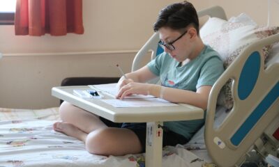 Hastanede ameliyat olup, LGS sınavına girdi