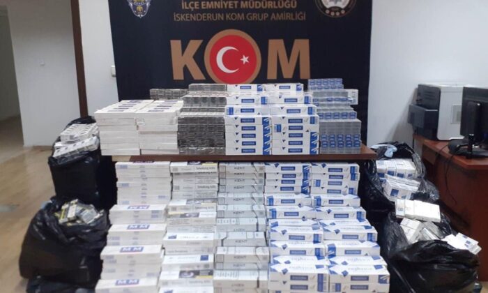 Hatay’da 12 bin 420 paket kaçak sigara ele geçirildi