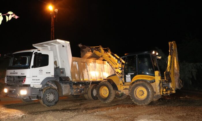 Havza’da sağanak: 4 mahalle çamurla kaplandı