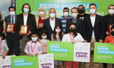 Hayallerindeki çevreyi resmettiler, ödülün sahibi oldular