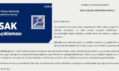 Hazine ve Maliye Bankanlığı’ndan MASAK açıklaması