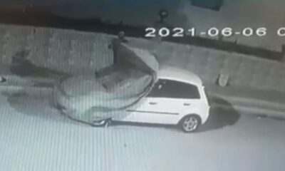 Hırsızın rahatlığını alarm bile bozamadı