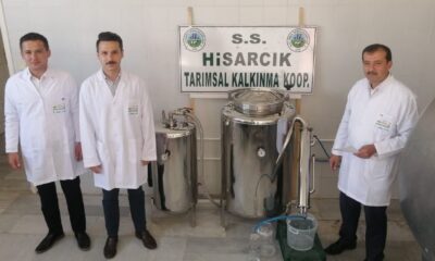 Hisarcık’ta adaçayı yağı deneme üretimi