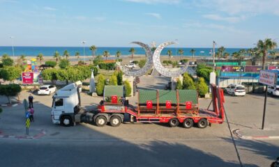 İdlip’teki askerlerimiz için üretilen kamelya ve oturma gurupları Erdemli’den yola çıktı