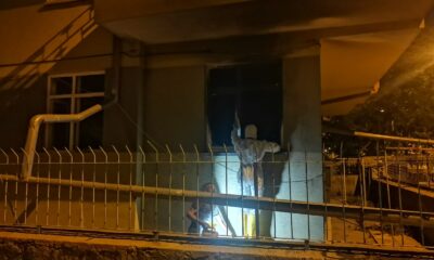 İkamette çıkan yangın söndürüldü