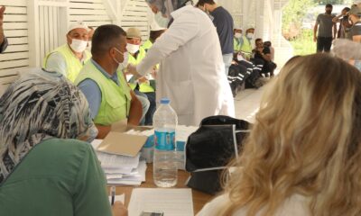 İpekyolu Belediyesi personeli korona virüs aşısı oldu