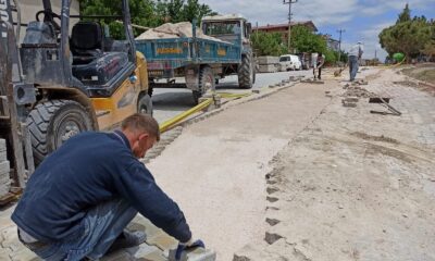 İscehisar’da üst yapı çalışması