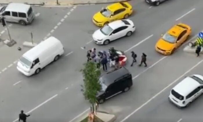 İşe başladığı gün kaza yaptı