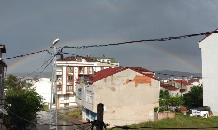 İstanbul’da gökkuşağı sürprizi