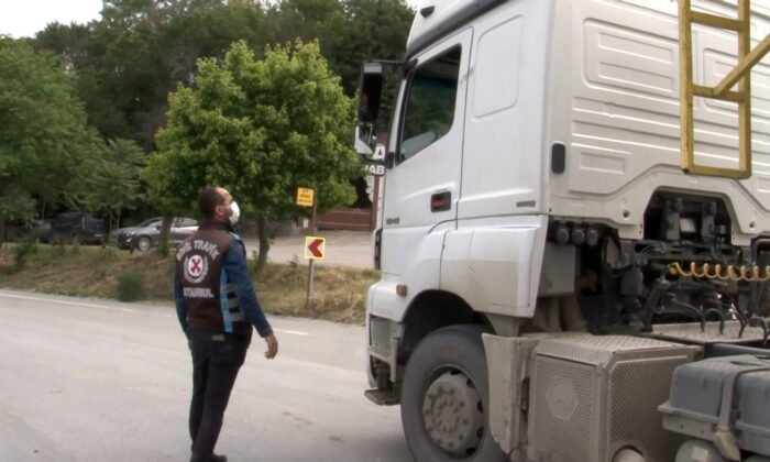 İstanbul’da hafriyat kamyonlarına denetim