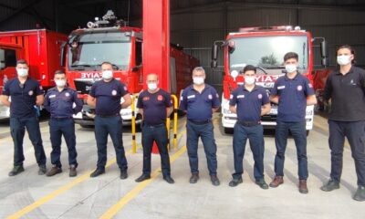 İtfaiye birlikleri uyum içinde çalışıyor