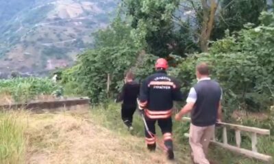 İtfaiyeden porsuk kurtarma operasyonu