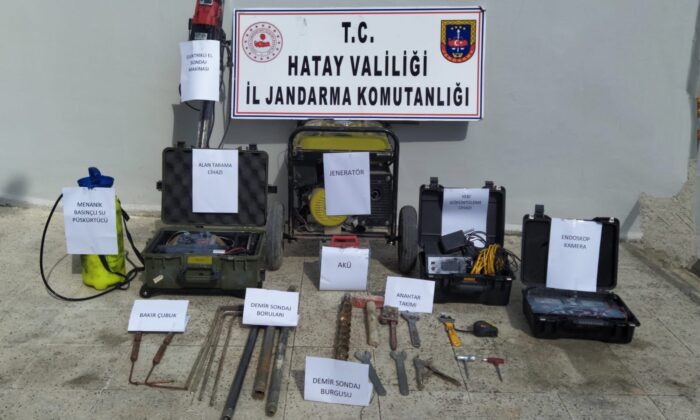 İzinsiz kazı yapan 6 kişi yakalandı