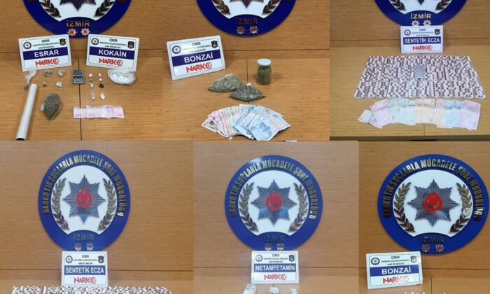 İzmir’de uyuşturucu operasyonları: 16 kişi tutuklandı