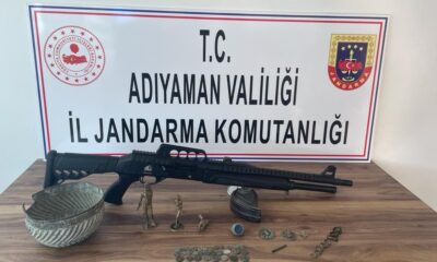 Jandarma Adıyaman’da çok sayıda tarihi eser ele geçirdi