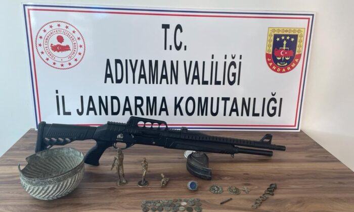 Jandarma Adıyaman’da çok sayıda tarihi eser ele geçirdi