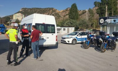 Jandarma ve Emniyetten ortak trafik denetimi