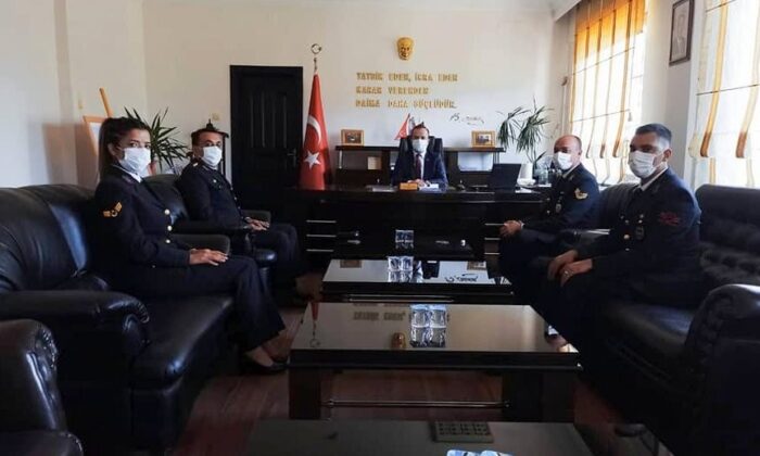 Jandarmadan Kaymakam Arslantürk’e ziyaret