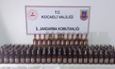 Jandarmanın takibe aldığı araçlardan sahte içki çıktı