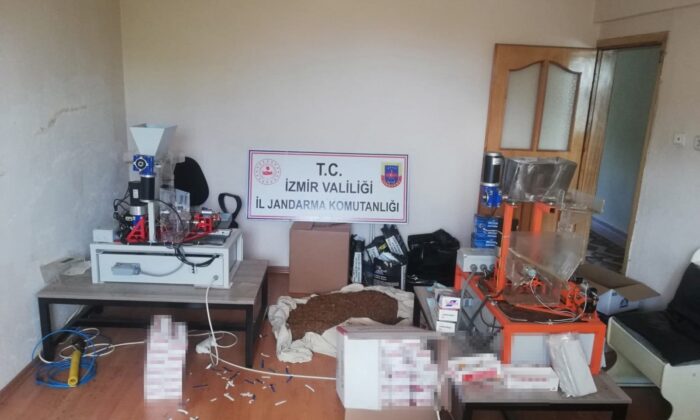 Kaçak sigara imalathanesine operasyon