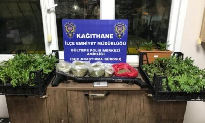Kağıthane’de uyuşturucu madde satan karı kocaya polis baskını