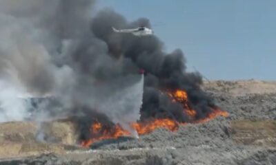 Kahramanmaraş’ta katı atık alanında yangın