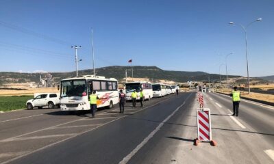 Kahramanmaraş’ta servis araçları denetlendi