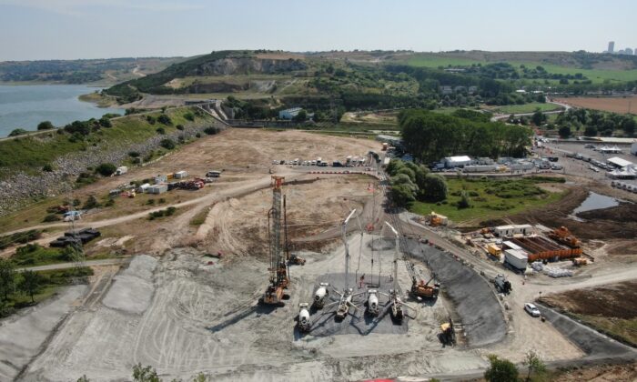 Kanal İstanbul alanında son hazırlıklar havadan görüntülendi