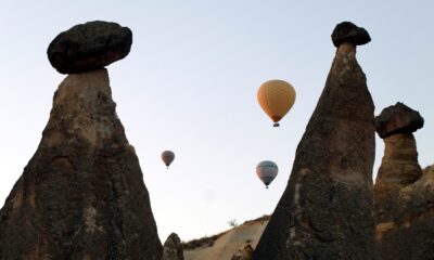 Kapadokya’da gökyüzünde görsel şölen