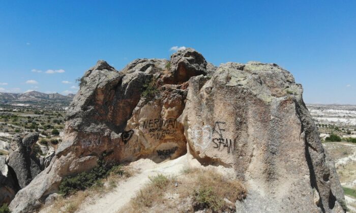 Kapadokya’da peribacaları sahipsiz bırakıldı