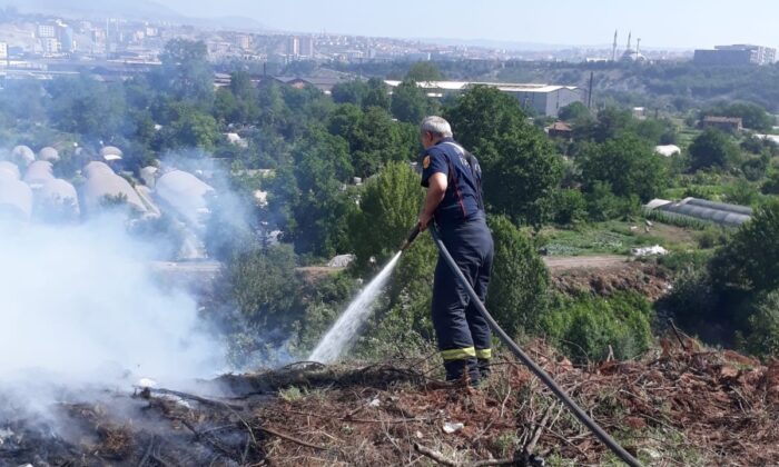 Karabük’te otluk alanda çıkan yangın büyümeden söndürüldü