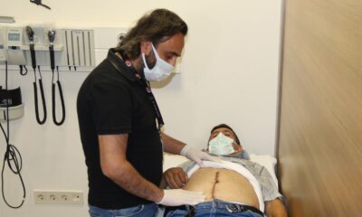 Karnından 6 kiloluk tümör çıkarıldı