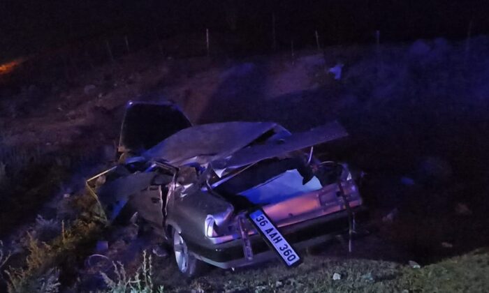 Kars’ta trafik kazası: 1 ölü, 1 yaralı