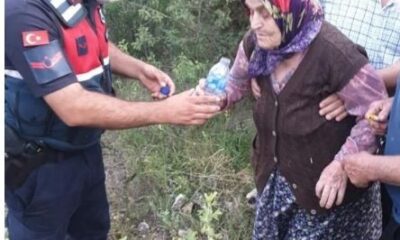 Kaybolan yaşlı kadın Jandarma ekiplerince bulundu
