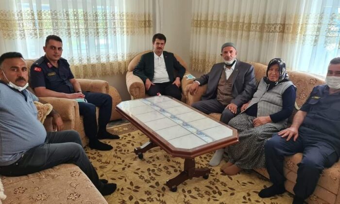 Kaymakam Cebeci şehit ailesini ziyaret etti