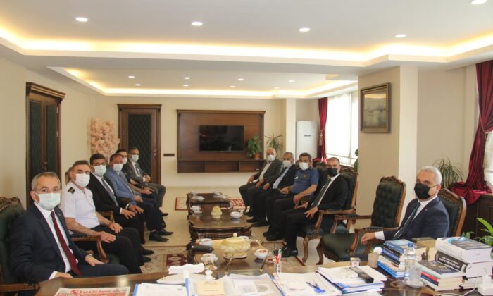 Kaymakam Pişkin, Vali Çakır’ı bilgilendirdi